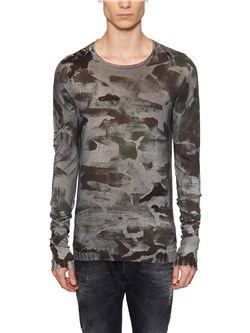  CAMOUFLAGE CREW NECK SWEATER