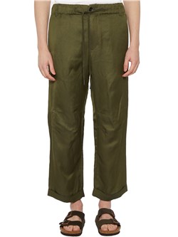 COTTON AND LINEN TROUSERS