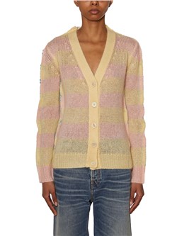 MOHAIR AND WOOL CARDIGAN