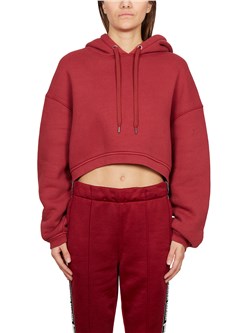 CROPPED COTTON HOODIE